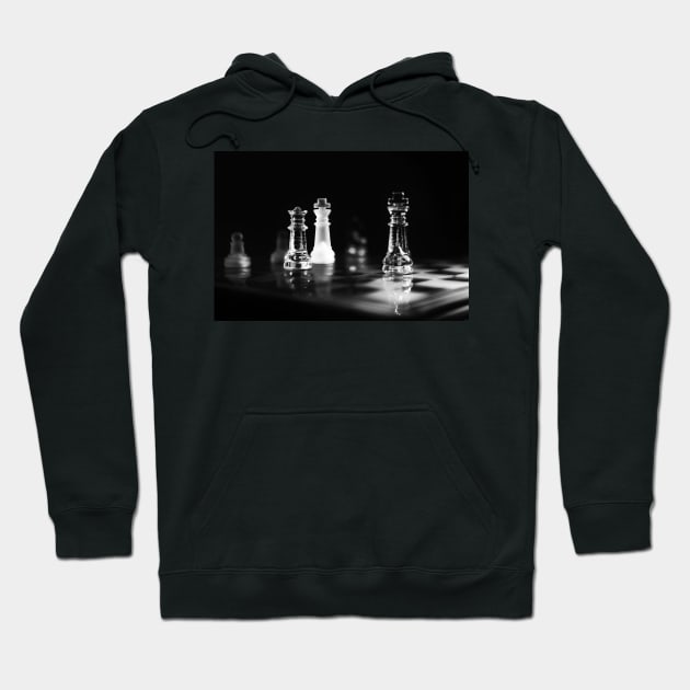 Chess, black and white Hoodie by hottehue